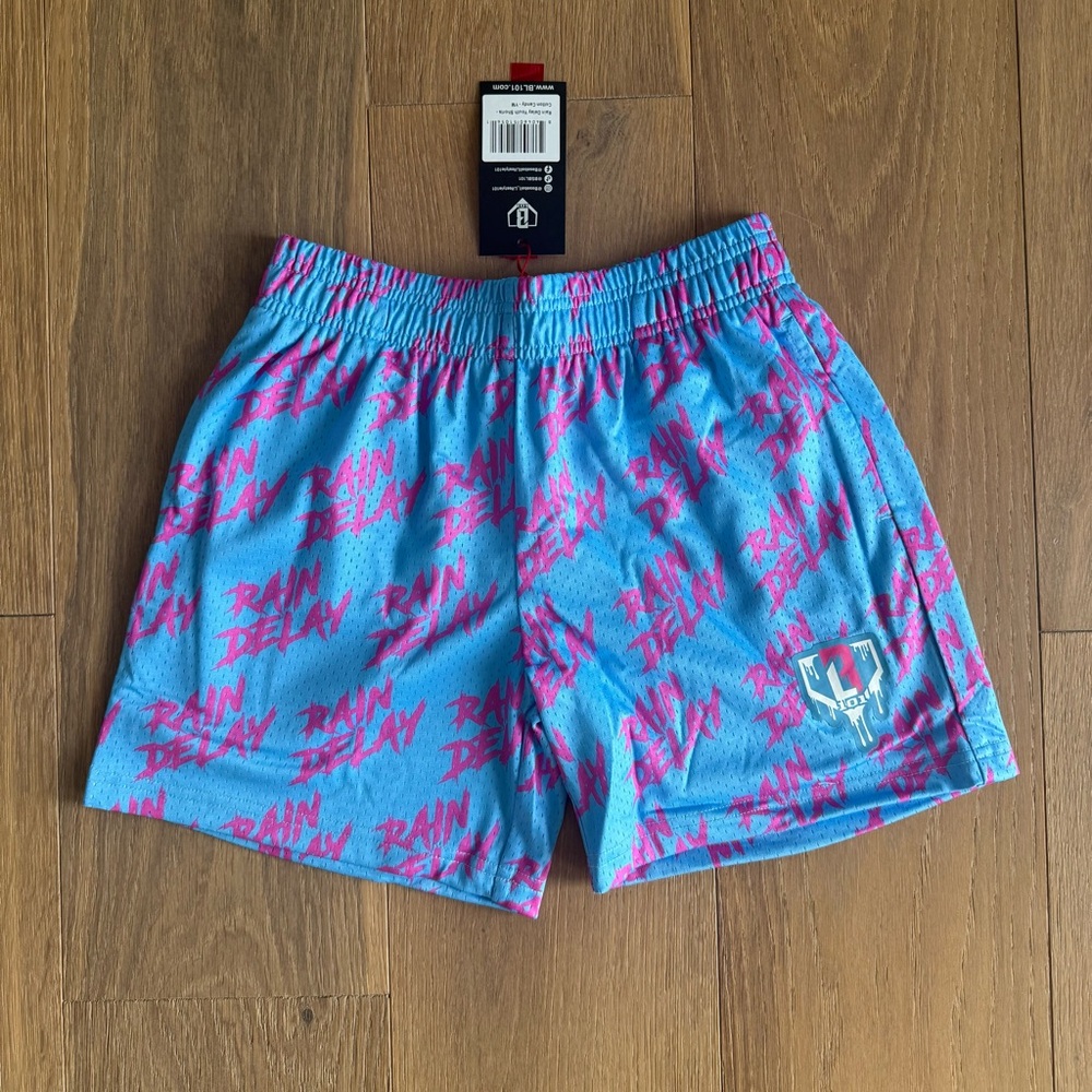 Baseball Lifestyle 101 - Rain Delay Shorts - Youth Medium - NEW WITH TAGS
